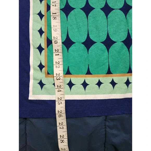 J Crew Womens Collector Tee T-Shirt Size XS Navy Blue Green Print Short Sleeve - Picture 5 of 6